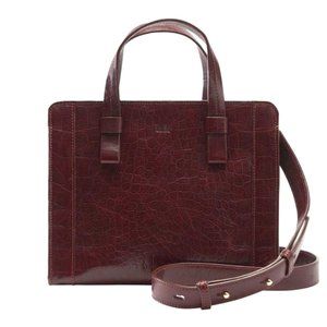 Tusk leather bag Matera Mini Melba Satchel oxblood